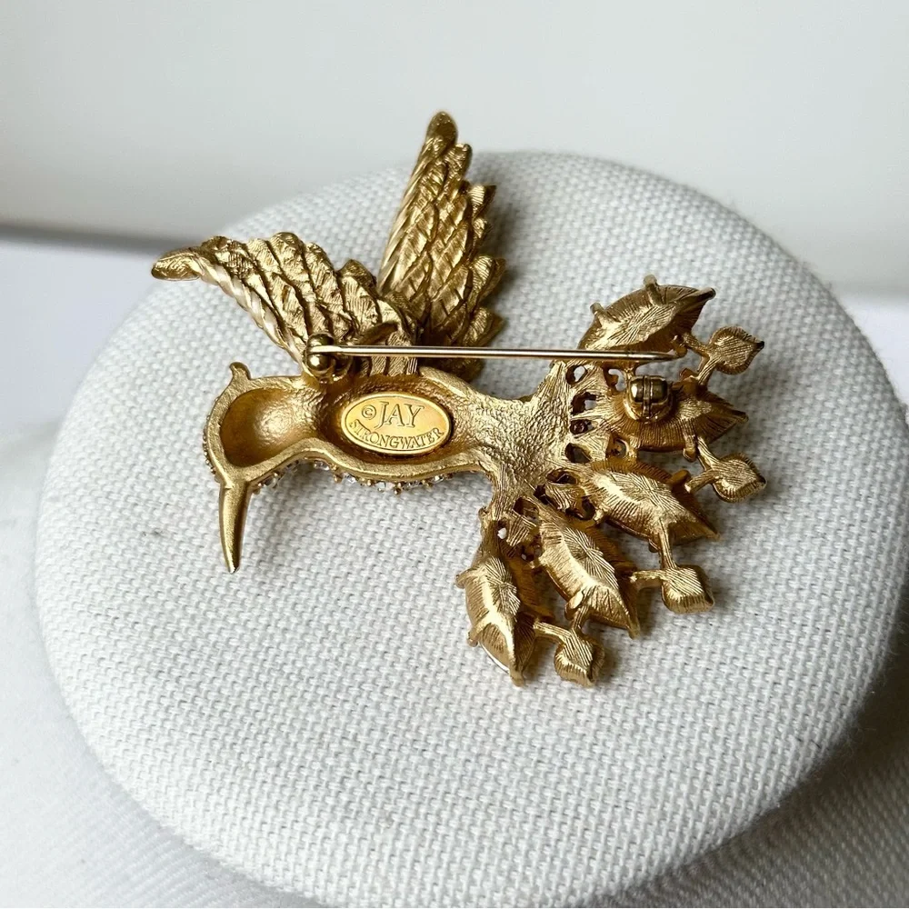 Jay Strongwater Crystal Brooch Pin - Picture 4 of 5